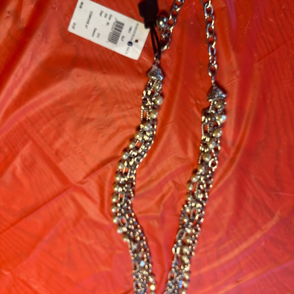 Nordstrom Silver Braided Necklace